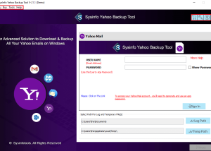 software - SysInfo Yahoo Backup Tool 22.5 screenshot