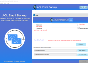 software - SysInfoTools AOL Mail Backup Tool 21.12 screenshot