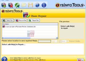 SysInfoTools Base Repair screenshot