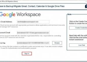 Full SysInfoTools Google Workspace Backup Tool screenshot