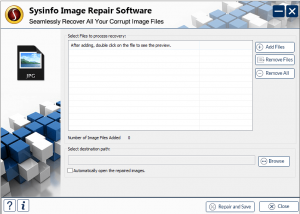 SysInfoTools Image Repair Software screenshot