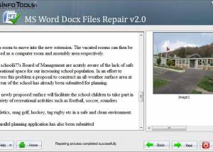 SysInfoTools MS Word Docx File Recovery screenshot