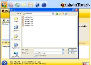 SysInfoTools OpenOffice Impress Repair screenshot