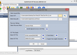 software - SysinfoTools OST Recovery 5.0 screenshot