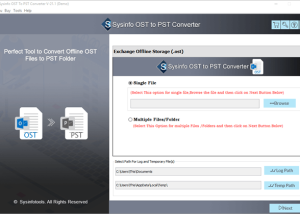 Sysinfo OST to PST Converter screenshot