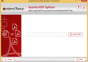 SysInfoTools PDF Split screenshot