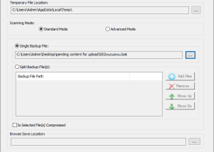 Sysinfo SQL Backup Recovery screenshot