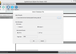 software - Sysinfo SQLite File Viewer 1.0 screenshot