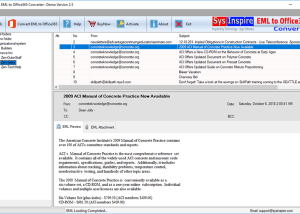 software - SysInspire EML to Office365 Converter 2.5 screenshot