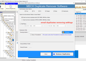 software - SysInspire MBOX Duplicate Remover 2.5 screenshot