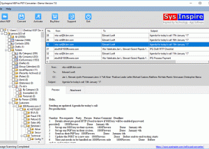 software - SysInspire NSF to PST Converter 5.5 screenshot