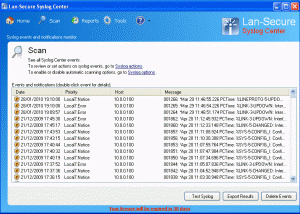 Syslog Center screenshot