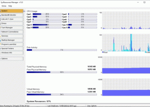 SysResources Manager screenshot