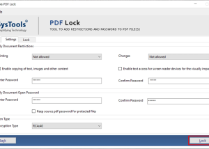 SysTools PDF Lock screenshot