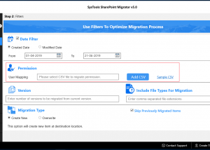 software - SysTools SharePoint Migrator 5.0 screenshot