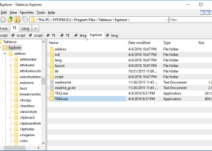 Full Tablacus Explorer screenshot