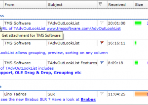 TAdvOutlookList screenshot