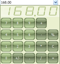 TAdvSmoothCalculator screenshot