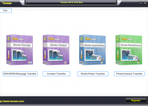 software - Tansee iDevice ALL In One Box 1.3.0.0 screenshot