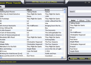 software - Tansee iPhone Music Backup 5.1.0.0 screenshot