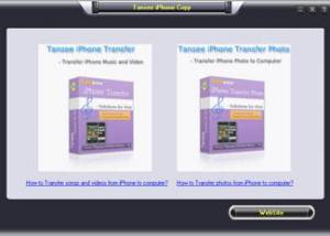 software - Tansee iPhone Music & Photo Backup 5.1.0.0 screenshot