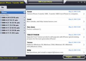 software - Tansee iPhone SMS Backup 1.0.0.0 screenshot