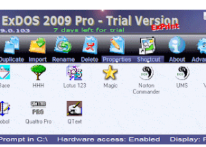 Tao ExDOS Pro 2009 screenshot