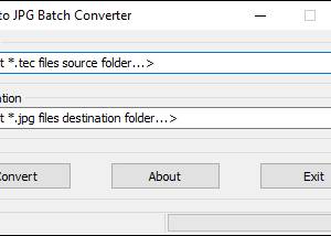 software - TEC to JPG Batch Converter 1.0 screenshot