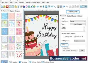 software - Template Design Birthday Card 4.3.5.4 screenshot