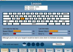 Ten Thumbs Typing Tutor screenshot