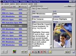 software - Tennis Organizer Deluxe 3.0 screenshot