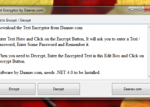 Text Encryption Software screenshot