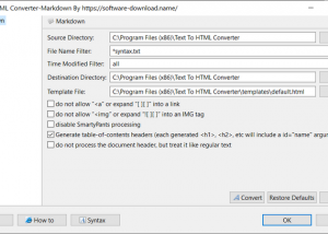 software - Text to HTML Converter-Markdown 20.07.25 screenshot