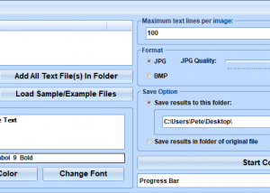 software - Text To Image Converter Software 7.0 screenshot