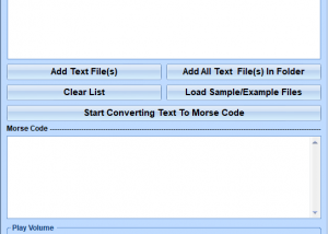 software - Text To Morse Code Converter Software 7.0 screenshot