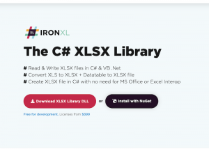 software - The C# XLSX Library 2020.9 screenshot