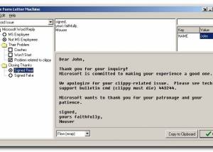 The Form Letter Machine screenshot