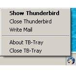 software - Thunderbird-Tray 1.2 screenshot