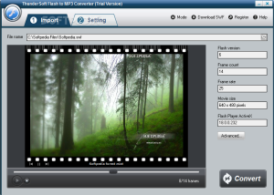 software - ThunderSoft Flash to Audio Converter 4.6.0 screenshot