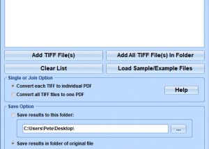 software - TIFF To PDF Converter Software 7.0 screenshot