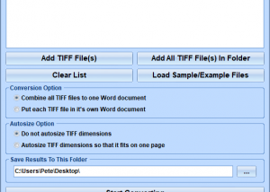 software - TIFF To Word Doc Converter Software 7.0 screenshot