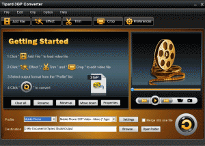 Tipard 3GP Converter screenshot