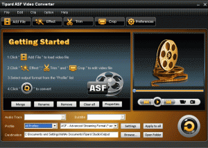 software - Tipard ASF Video Converter 4.0.06 screenshot