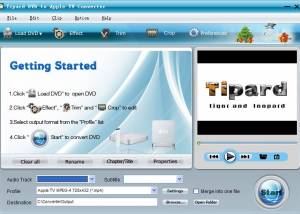 software - Tipard DVD to Apple TV Converter 3.2.36 screenshot