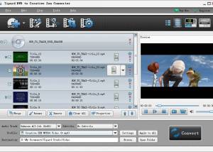 Tipard DVD to Creative Zen Converter screenshot