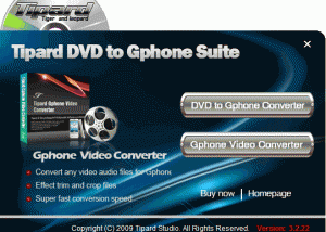 software - Tipard DVD to Gphone Suite 3.2.26 screenshot