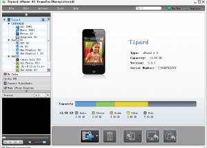 Tipard iPhone 4S Transfer screenshot