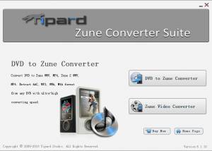 Tipard Zune Converter Suite screenshot