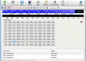 software - ToneGen Audio Tone Generator 3.26 screenshot