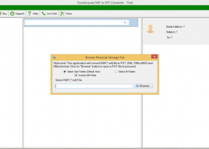 software - ToolsGround NSF to PST Converter 1.0 screenshot